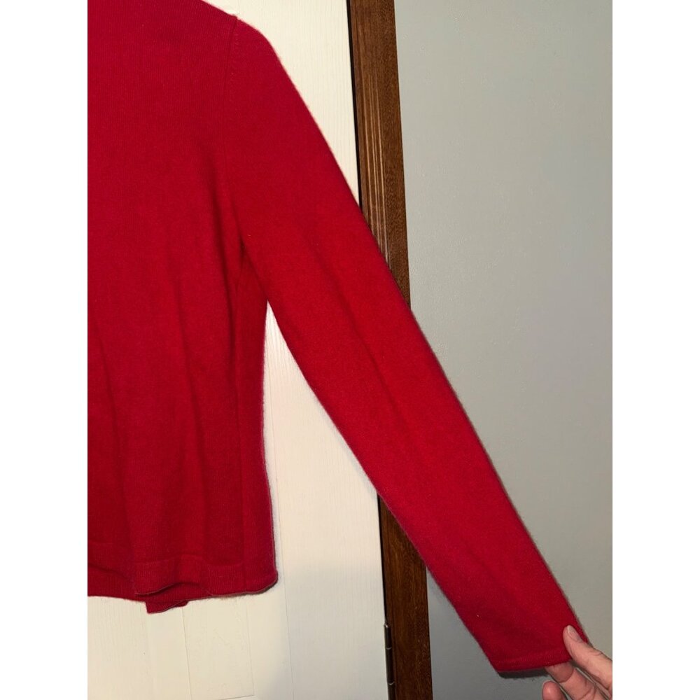Jones New York Collection 100% Cashmere 2-in-1 Sweater /Tank/ Cardigan Size Med - Picture 8 of 10